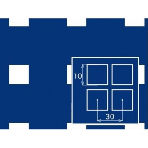 Перфорований лист 1000x2000х2 PC Qg10-30