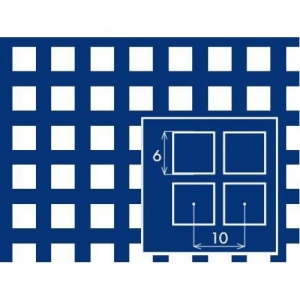 Перфорований лист 1000x2000х1 PC Qg6-10