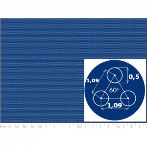 Перфорований лист н/ж 1000x2000х0,5 PA Rv0,5-1,09