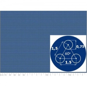 Перфорований лист н/ж 1000x2000х0,6 SPA Rv0,75-1,5